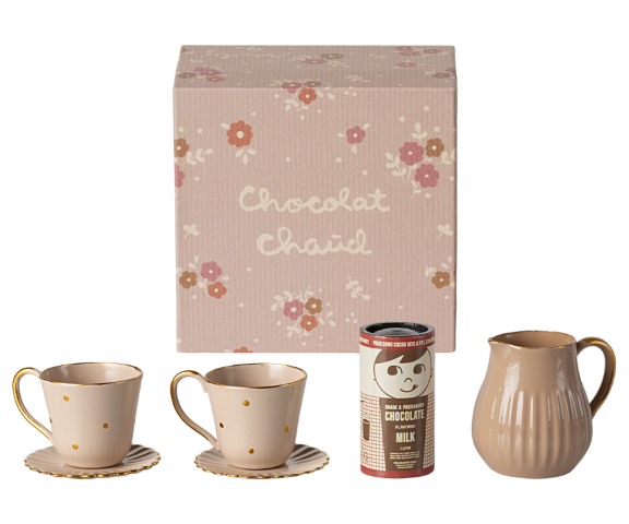 Mini warme chocolademelk set