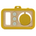 Houten baby camera met siliconen