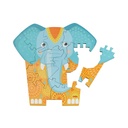 Houten puzzel 2 in 1 - Olifant