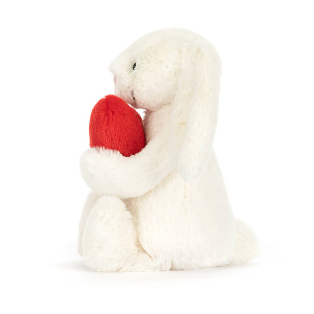 Knuffel konijn Red Love Heart