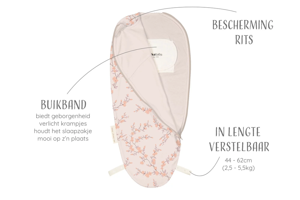 Inbakerslaapzak piep cotton TS (0-3m)