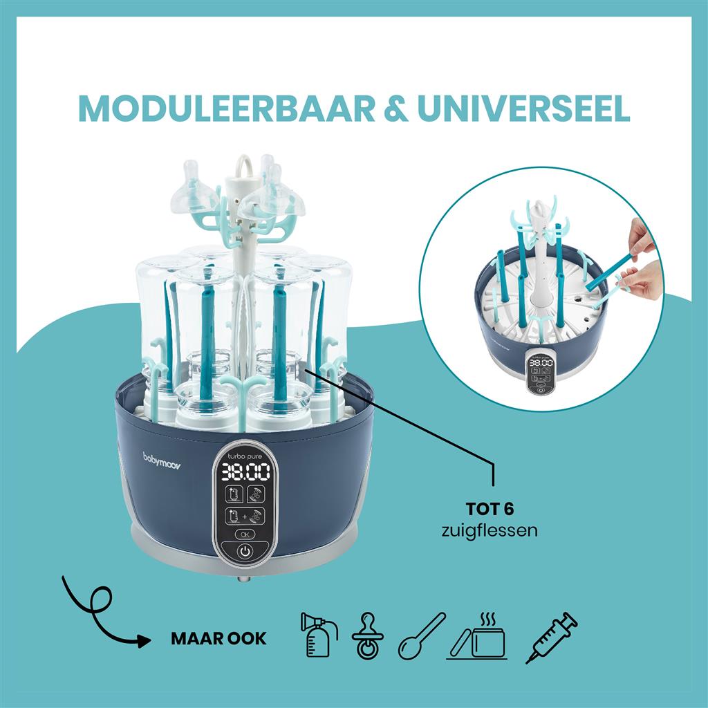 Sterilisator en flessendroger turbo pure