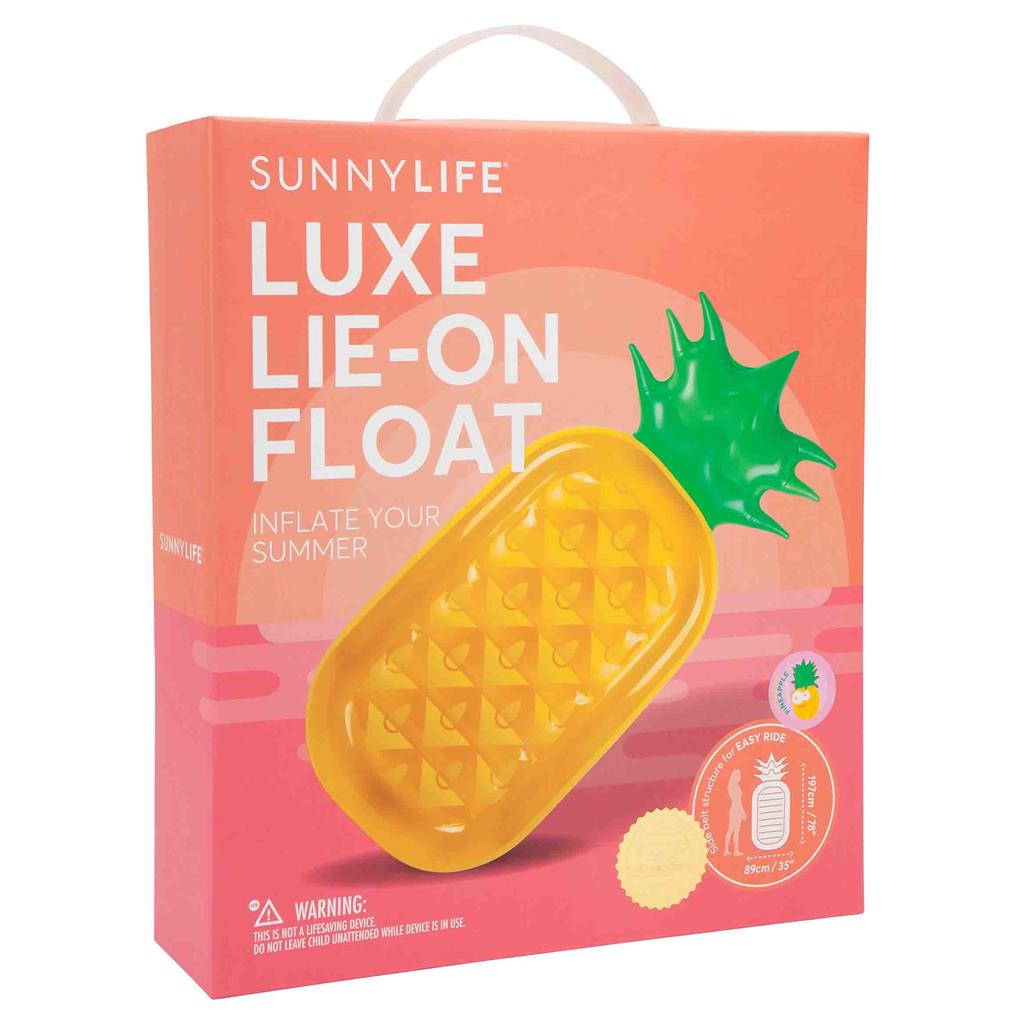 Luchtmatras luxe lie-on float pineapple