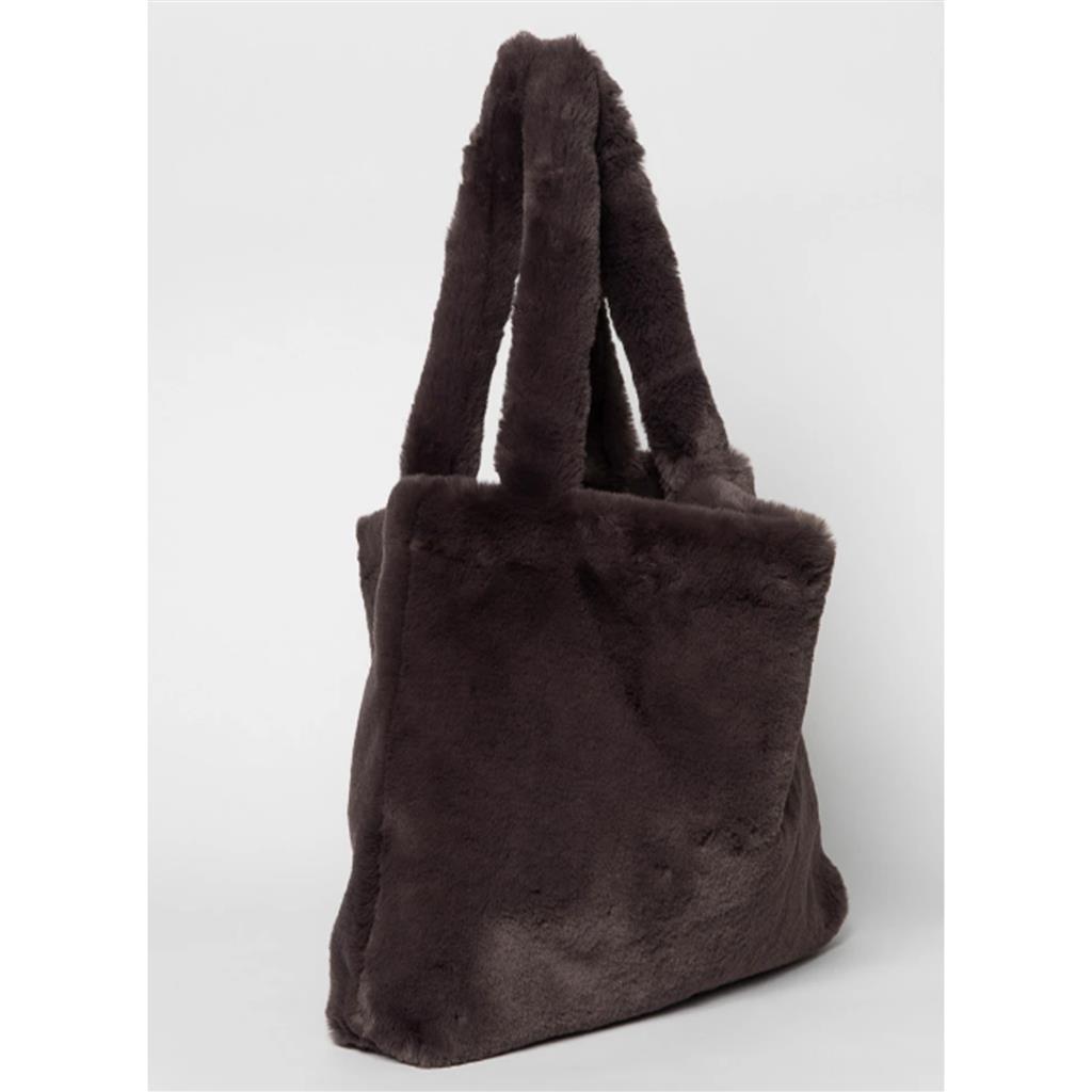 Verzorgingstas faux fur mom-bag