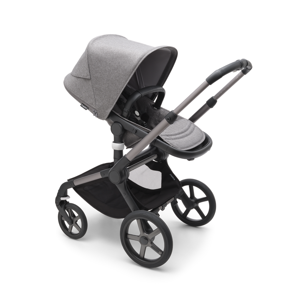 Kinderwagen Fox5(excl.kap)graphite/greymel.