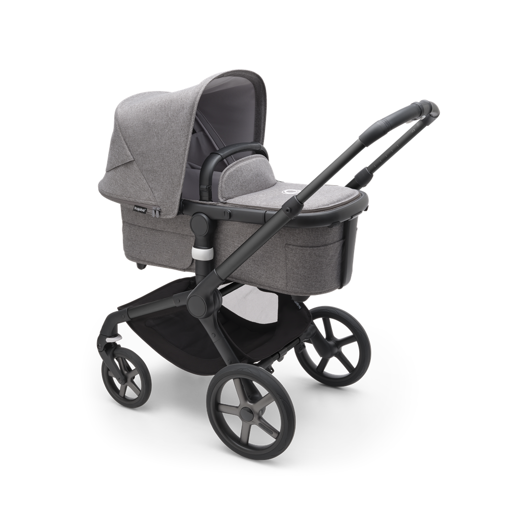 Kinderwagen Fox5(excl.kap)black/grey mel.