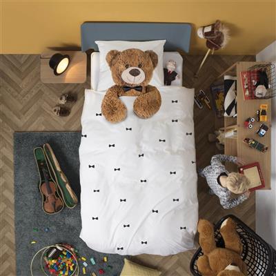 Donsovertrek 140x200 flanel teddy bear