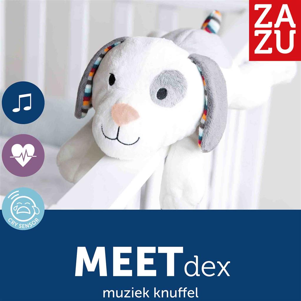 Knuffel heartbeat hond Dex