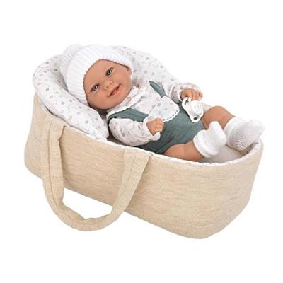 Pop 33cm Babyto groen met wiegje