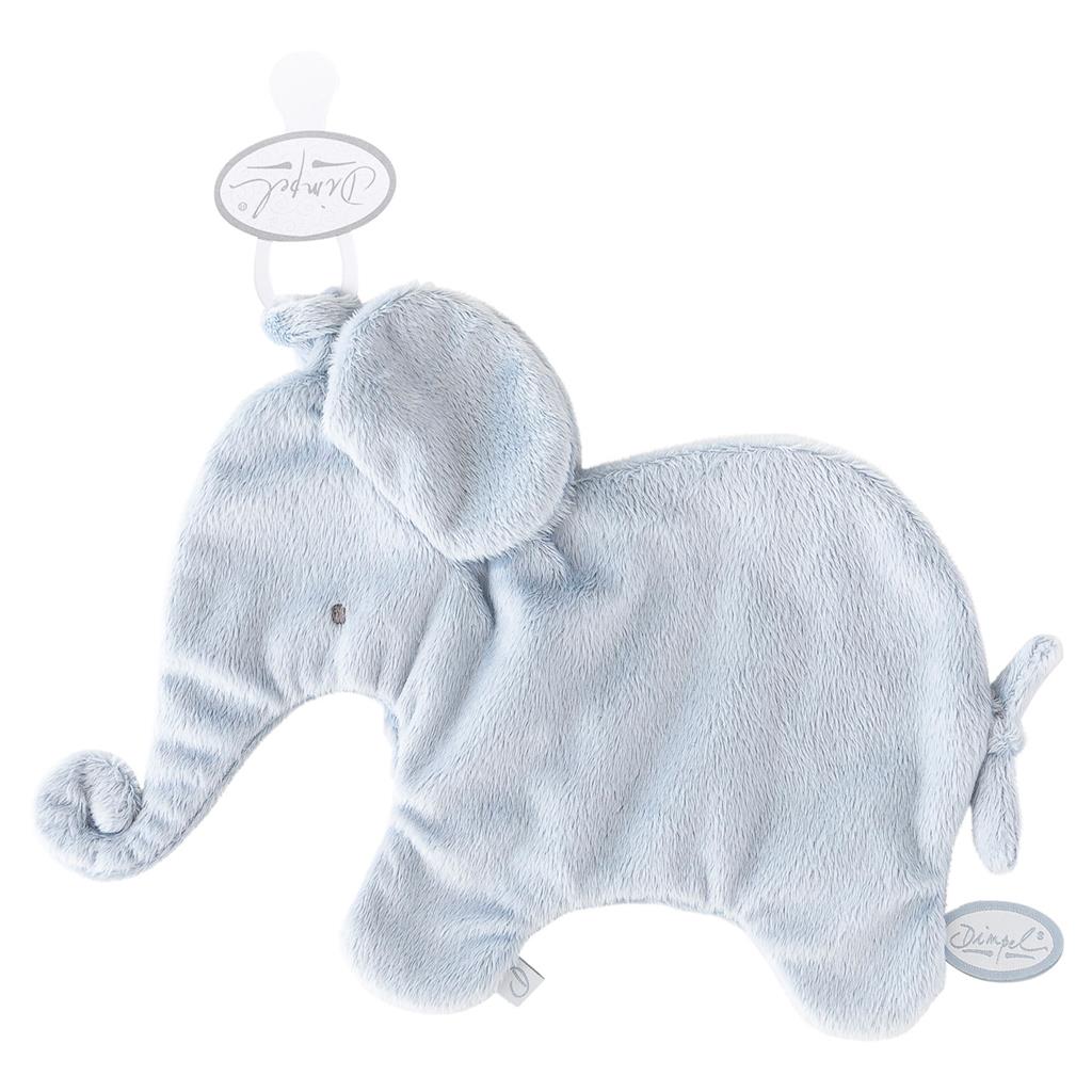 Fopspeendoekje olifant Oscar (blauw)