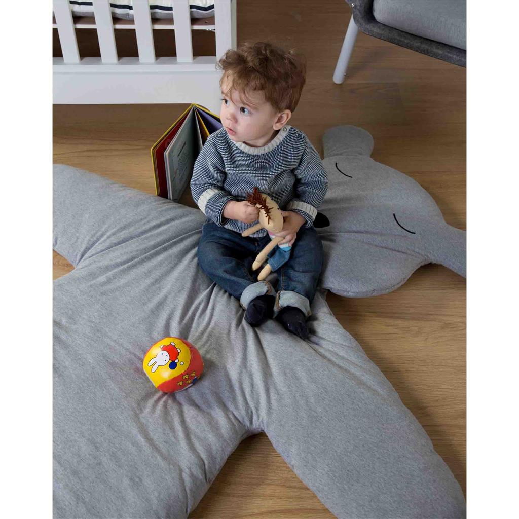 *Speelmat 150cm teddy bear (jersey grey)