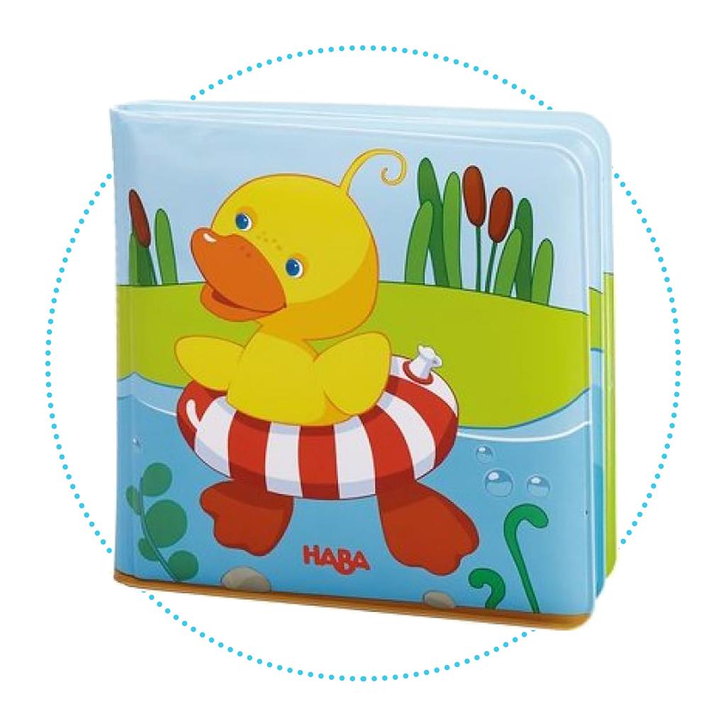 Livre de bain canard nageur