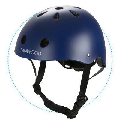 Casque de vélo bleu foncé