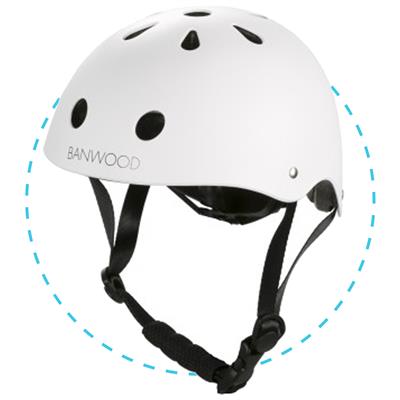 Bicycle helmet white