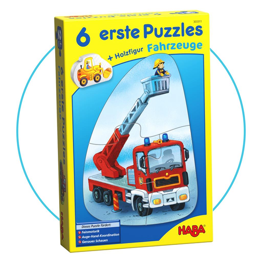 6 eerste puzzels voertuigen