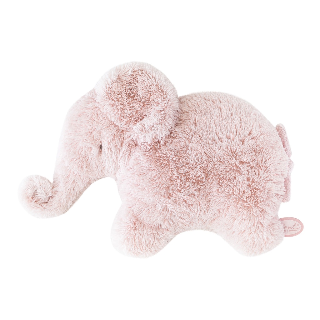 Eléphant en peluche Oscar pancake rose