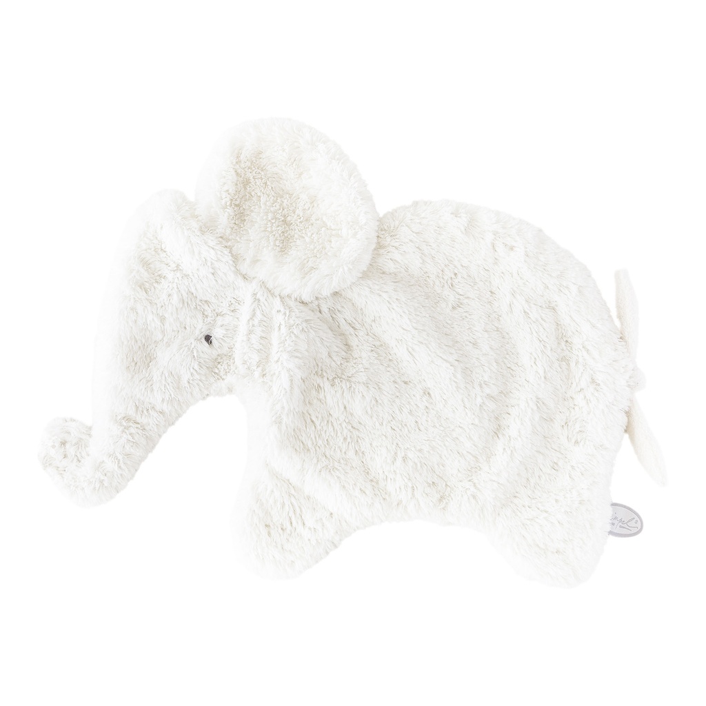 Doudou éléphant Oscar blanc