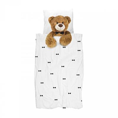 Donsovertrek 140x200 flanel teddy bear