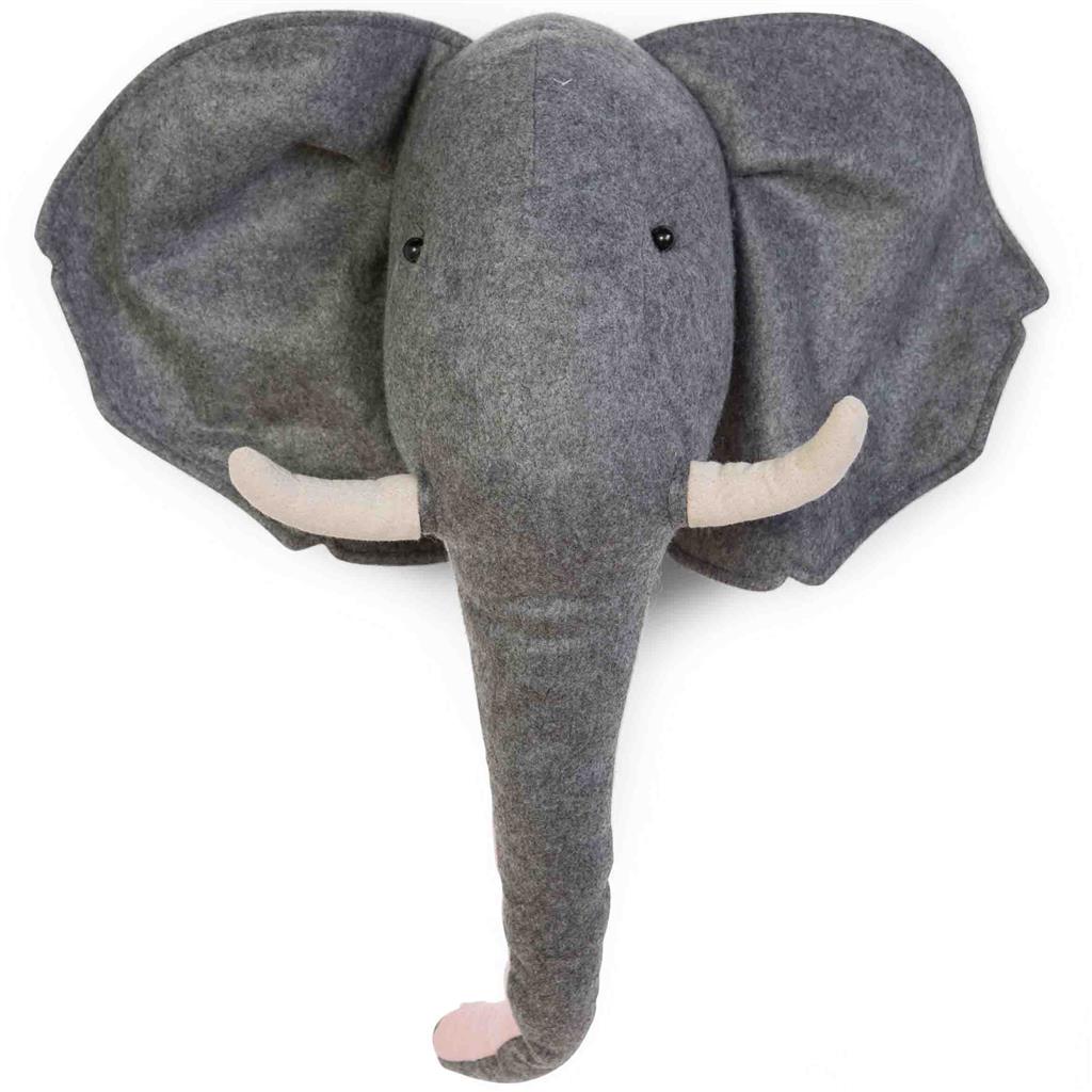 Wall decoration felt elephant