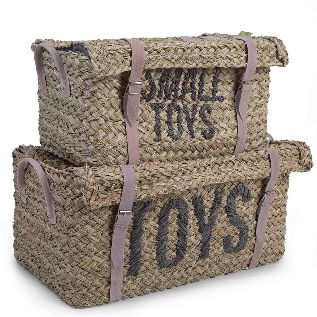 Toy basket rattan (set/2) toys