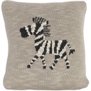 Kussen 30x30 tricot zebra