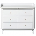 Commode 6 laden (large top, wit)