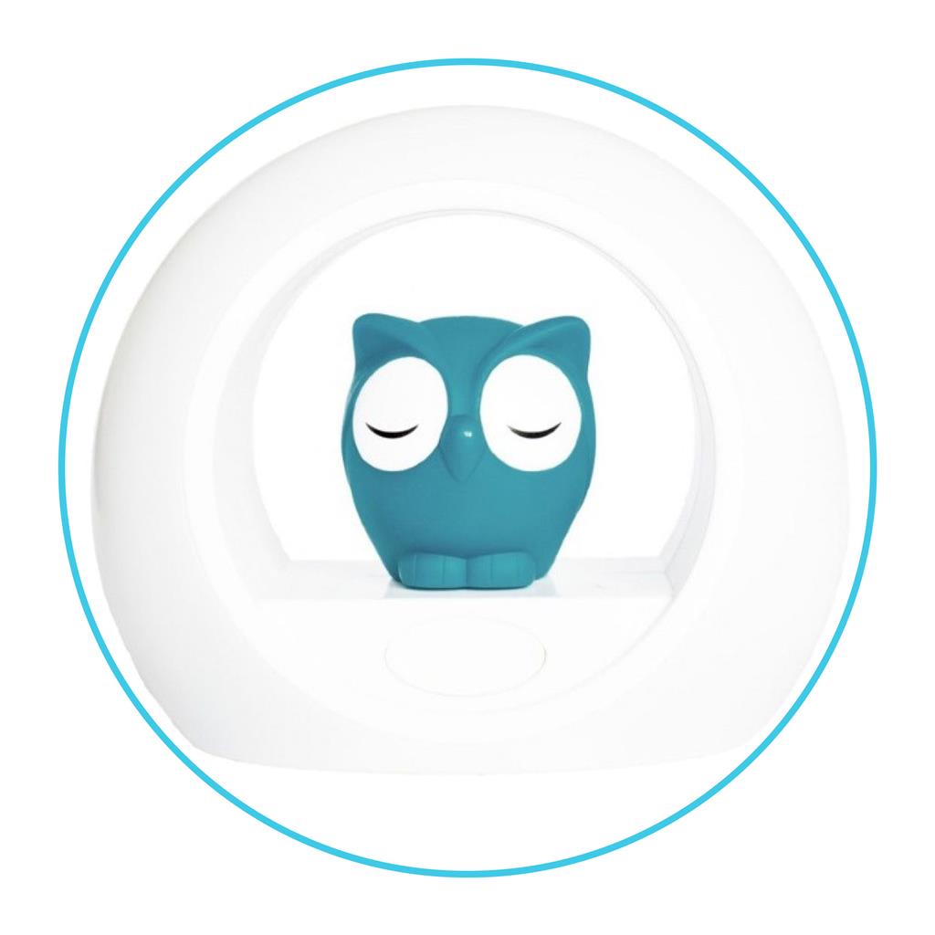 Night light owl blue