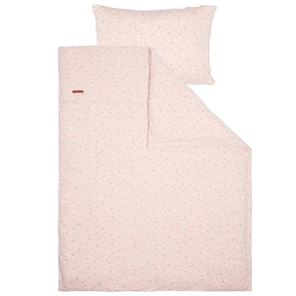 Down cover bed little pink flowers