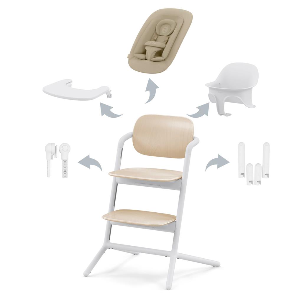 Chaise de salle à manger lemo 4-in-1