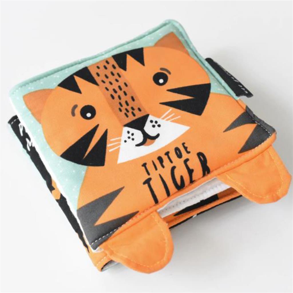 Baby carriage book tip toe tiger