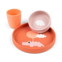 Eetset (silicone) Happy clouds