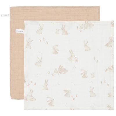 Monddoekjes set hydrofiel Baby Bunny / Beige