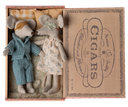 Mommy and daddy mice in cigar box