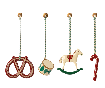 Metalen ornament set - peter's kerst