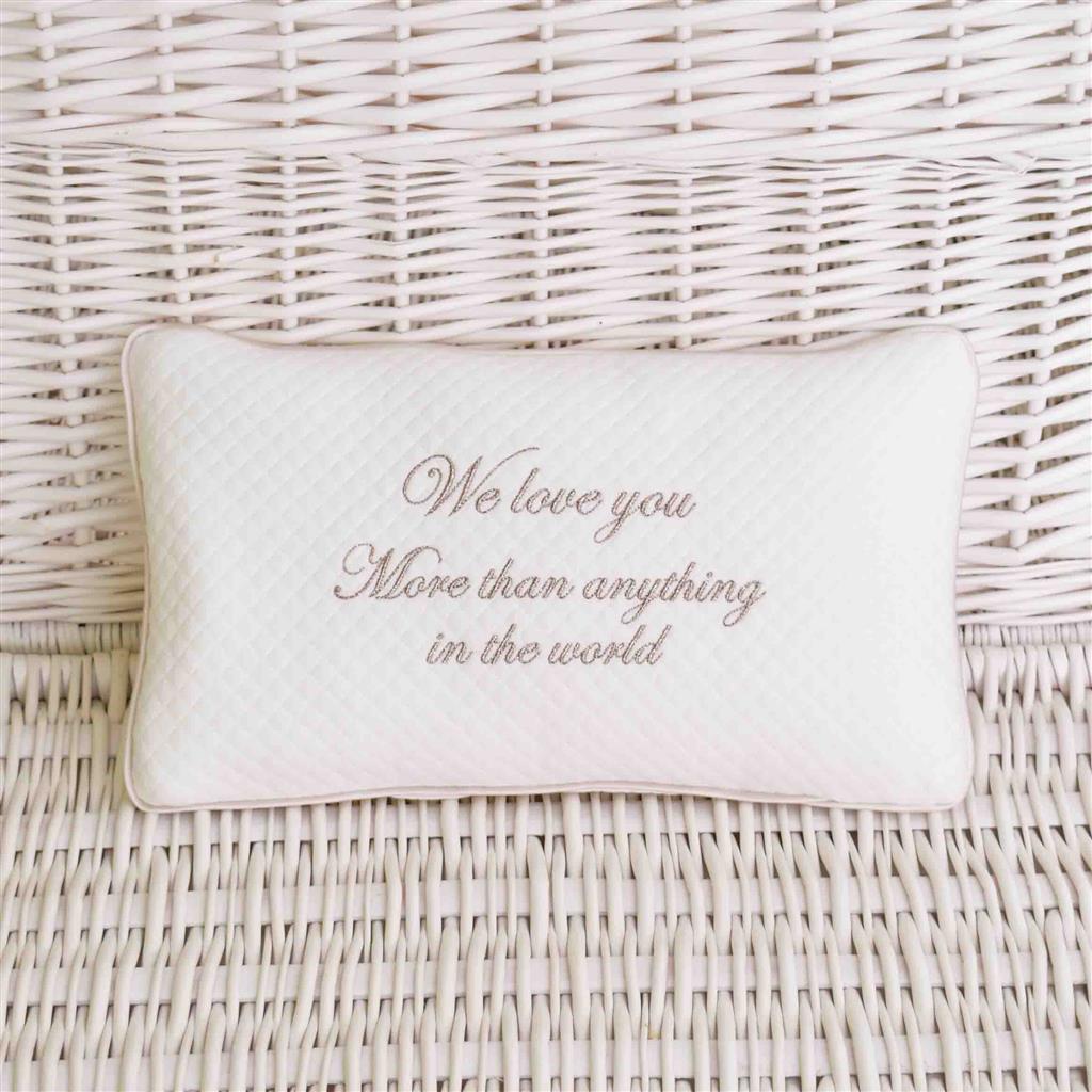 Pillow "we love you more?