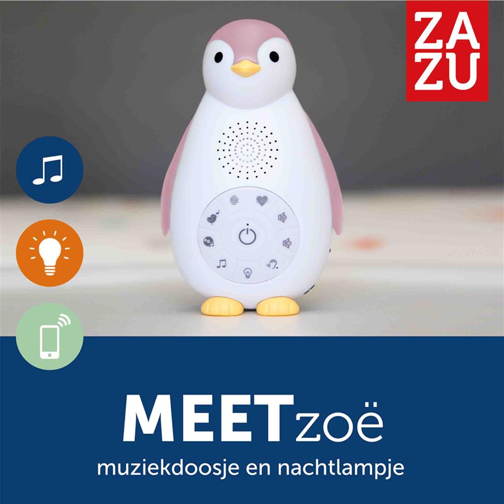 Nachtlampje (soundbox) pinguin Zoe