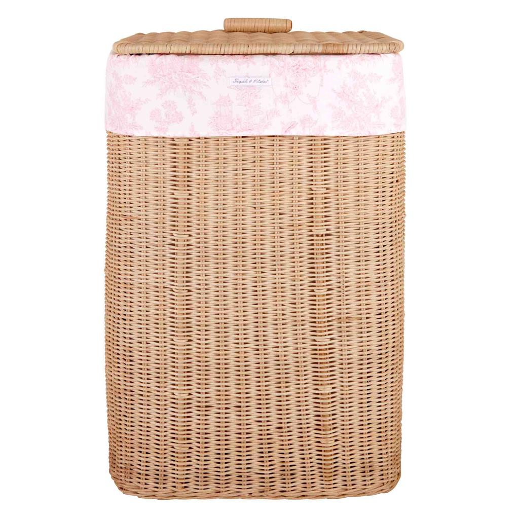 Wicker linen basket