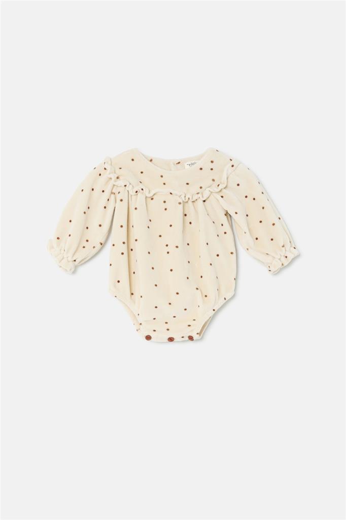 Romper Polka dot velour