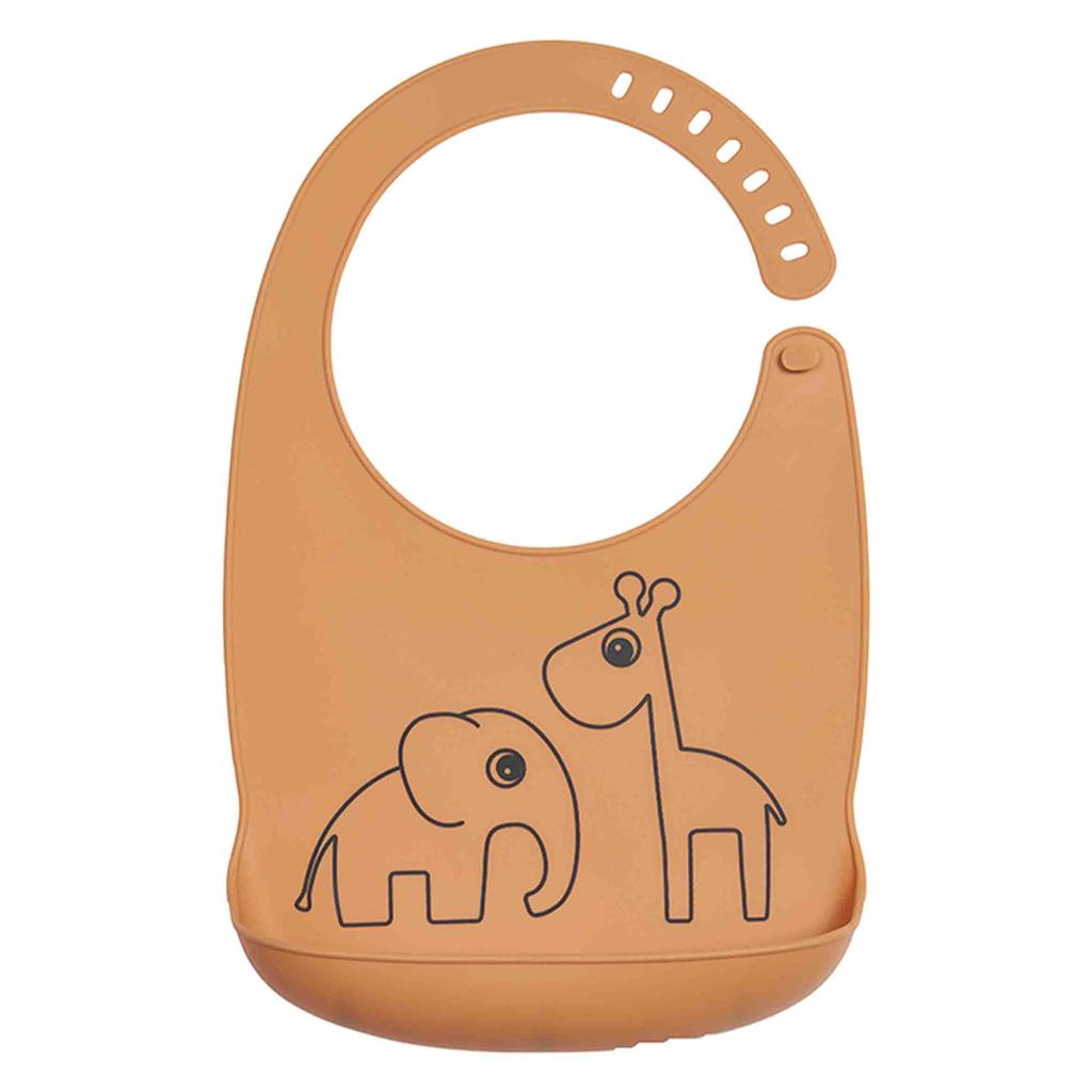 Bib (silicone) deer friends