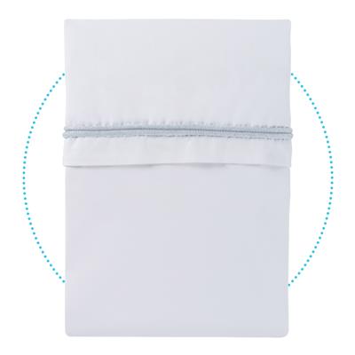 Drap de berceau (passepoil tricoté de couleur) uniquement pour bébé