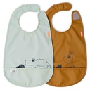 Bib (2 pieces, velcro) deer friends