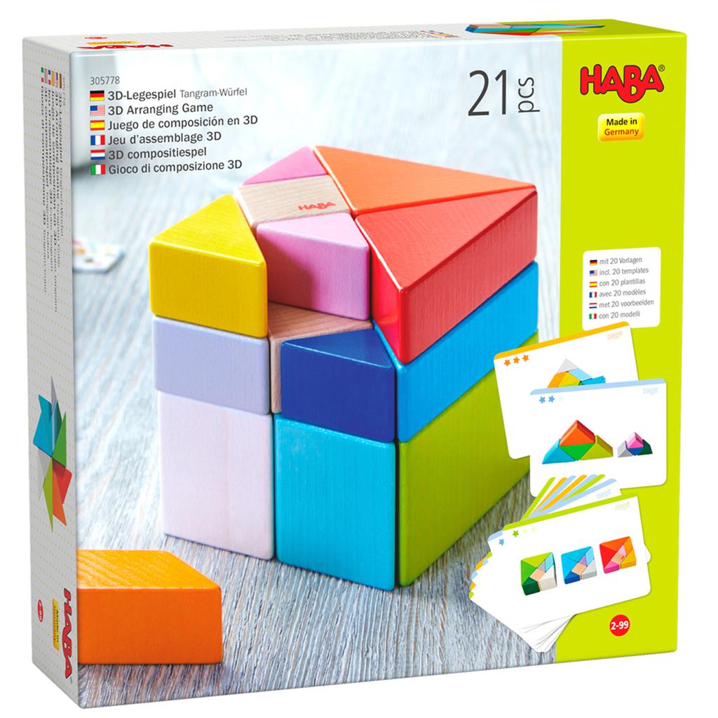 Jeu de composition 3D tangram cube