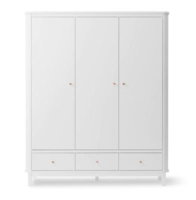 Armoire 3 portes (blanc) Oliver Funiture