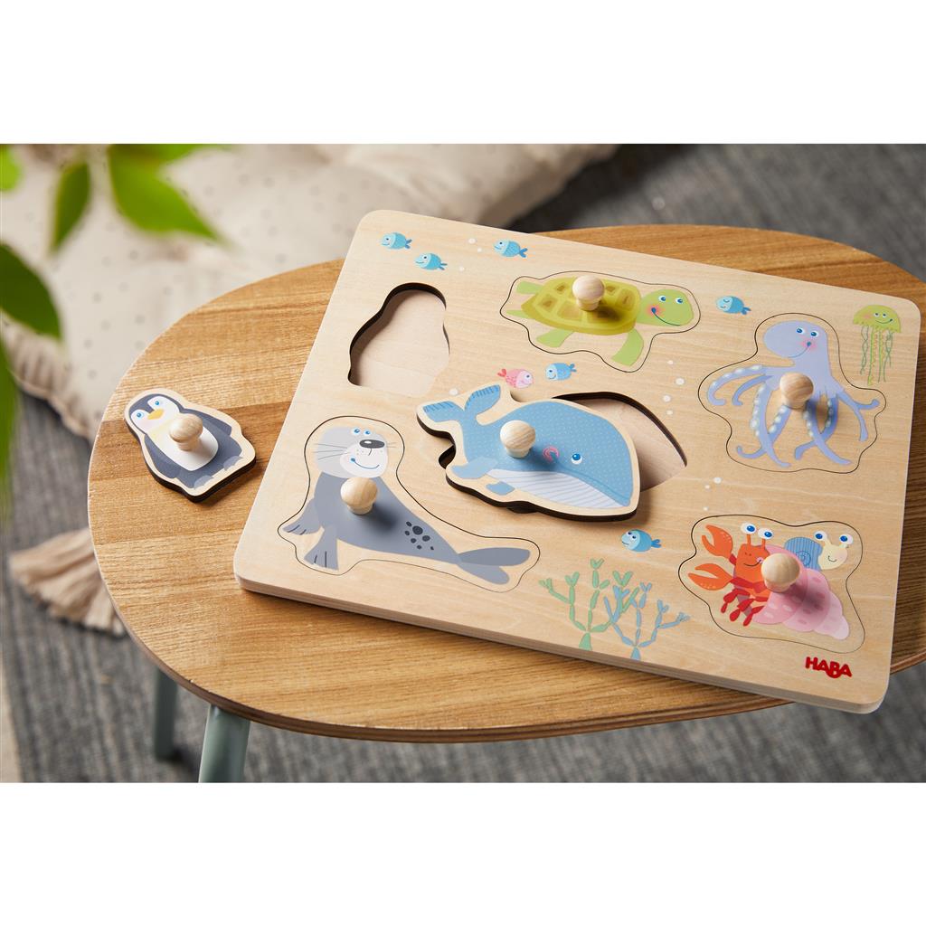 Inlay puzzle sea creatures