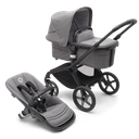 Kinderwagen Fox5(excl.kap)black/grey mel.