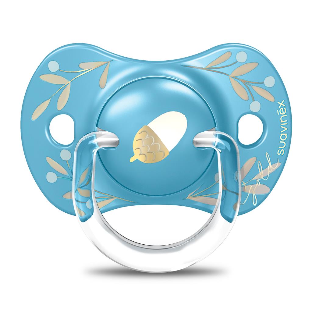 Pacifier 18m+ (sil,rever) gold