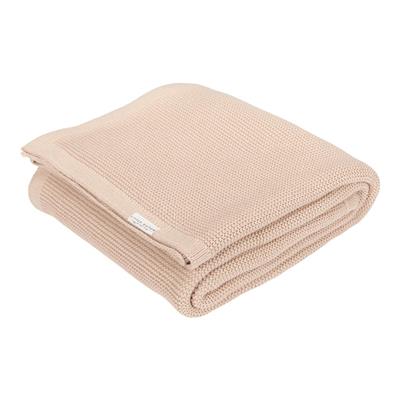 Knitted Cradle Blanket Beige