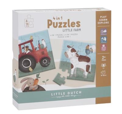 4 in 1 puzzel Little Farm