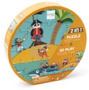 Play puzzle 36 pieces pirate