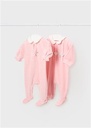 Tweedelige onesie in velours  New Born